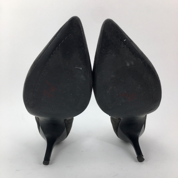 TAHARI Suede Leather Coco D'orsay Pump Size 7.5 - Picture 6 of 7